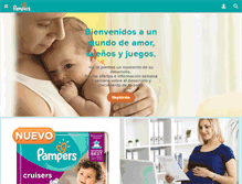 Tablet Screenshot of pampers.com.mx