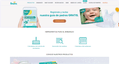 Desktop Screenshot of pampers.cl