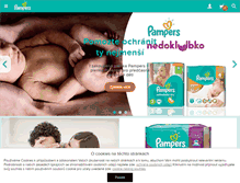 Tablet Screenshot of pampers.cz