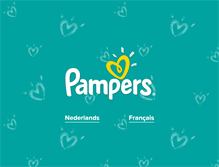 Tablet Screenshot of pampers.be