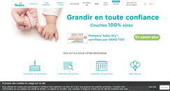 Desktop Screenshot of pampers.fr