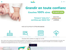 Tablet Screenshot of pampers.fr