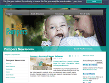Tablet Screenshot of news.pampers.com