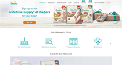 Desktop Screenshot of in.pampers.com