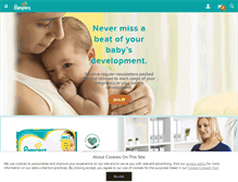 Tablet Screenshot of pampers.ie