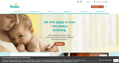 Desktop Screenshot of pampers.no