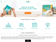 Tablet Screenshot of pampers.pl